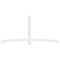 Ekena Millwork Bellingham Architectural Grade PVC Gable Bracket, 108"W x 49 1/2"H x 4"D x 4"F, 11/12 Pitch GBP108X50X0404BEL00 - alternate 3